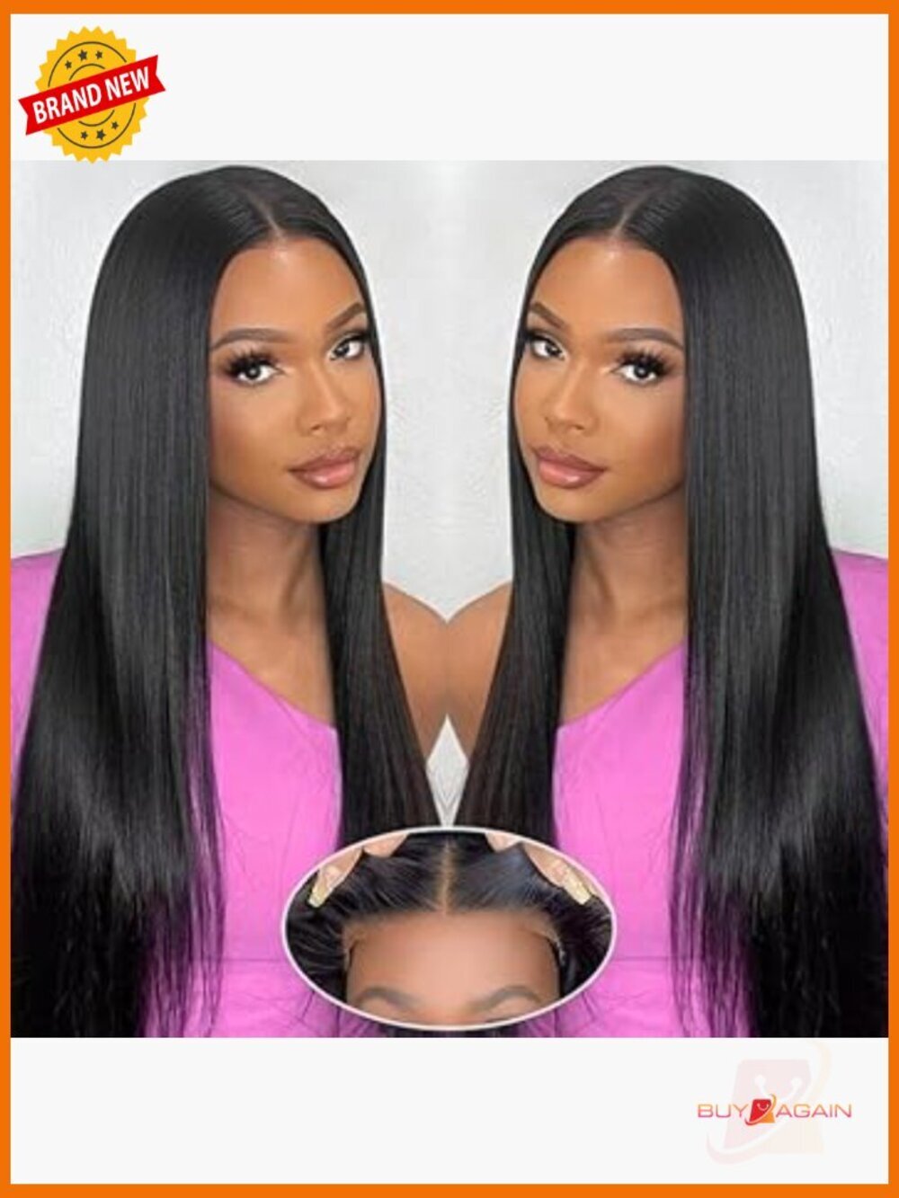 Glueless Human Hair Wig 5x5 HD Lace Closure 200% Density Straight Pre Cut